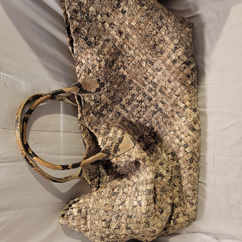Jilly New York - Custom-made XL  Snakeskin Tote Bag